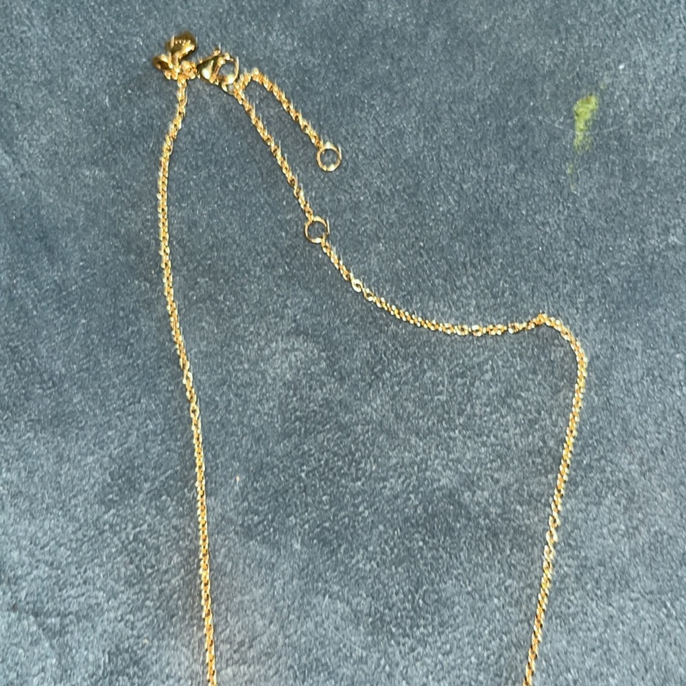 REBECCA MINKOFF gold Crystal eyelash necklace! NWOT - Picture 3 of 4